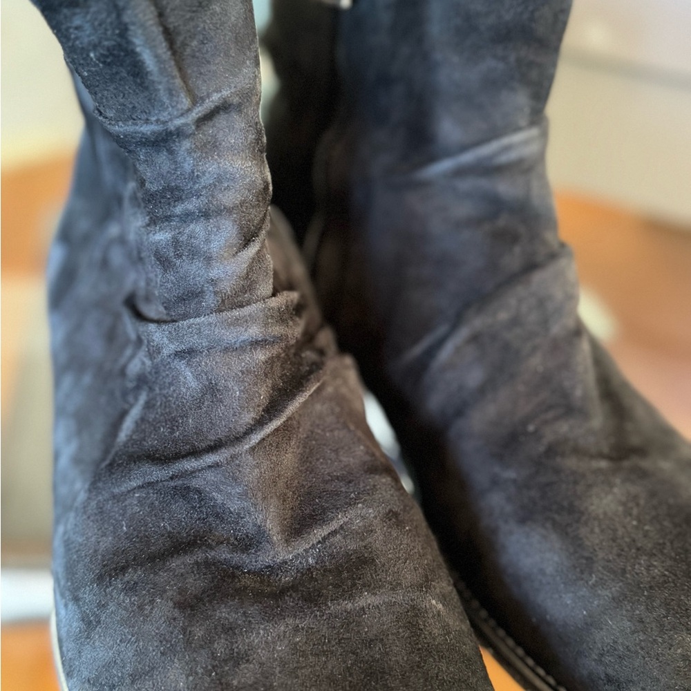 John Varvatos Morrison Sharpei Men's Black Suede Ankle Boots Size 11 - Picture 7 of 14